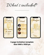 Gold Birthday Brunch Invitation (E-vite)