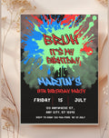 13th Birthday Bold Splash Invitation - gallery image showing design details