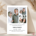 Minimalistic 50th Anniversary Invitation Photo Collage