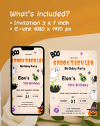 Halloween Spooktacular Birthday Party Invitation