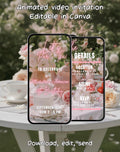 Tea Party Watercolor Floral Garden Birthday Invitation (E-vite)