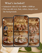 Rose Gold Birthday Brunch Invitation (E-vite)