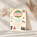 50th Birthday Retro Disco Invitation