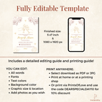 50th Birthday Ivory Gold Floral Champagne Invitation
