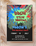 13th Birthday Bold Splash Invitation