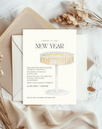 Champagne New Year Invitation