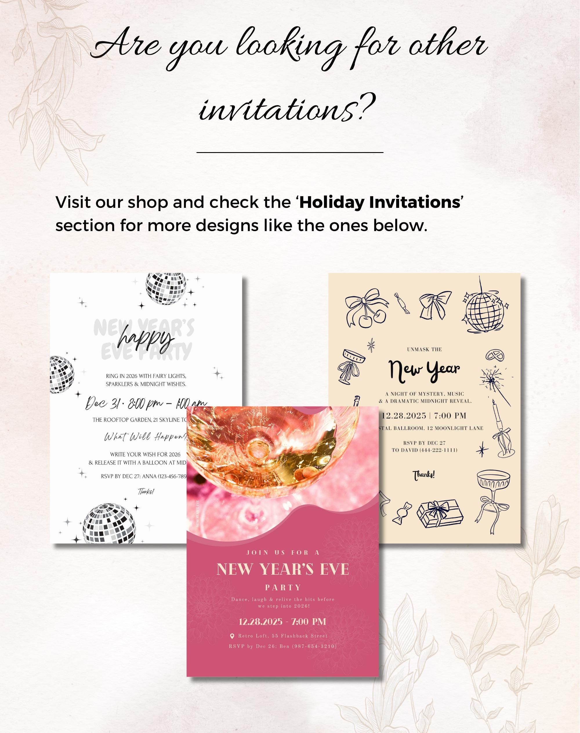 Red New Year Invitation