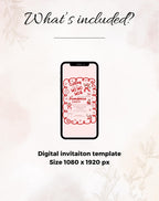 Christmas Pink/Red Retro Friendsmas Party Invitation (E-vite)
