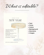 Champagne New Year Invitation