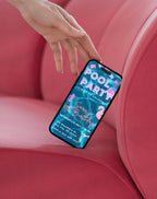Pastel Neon Pool Party Birthday Invitation (E-vite)
