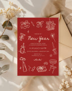 Red New Year’s Eve Invitation