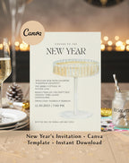 Champagne New Year Invitation