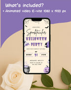 Purple Spooktacular Halloween Party Invitation (E-vite)