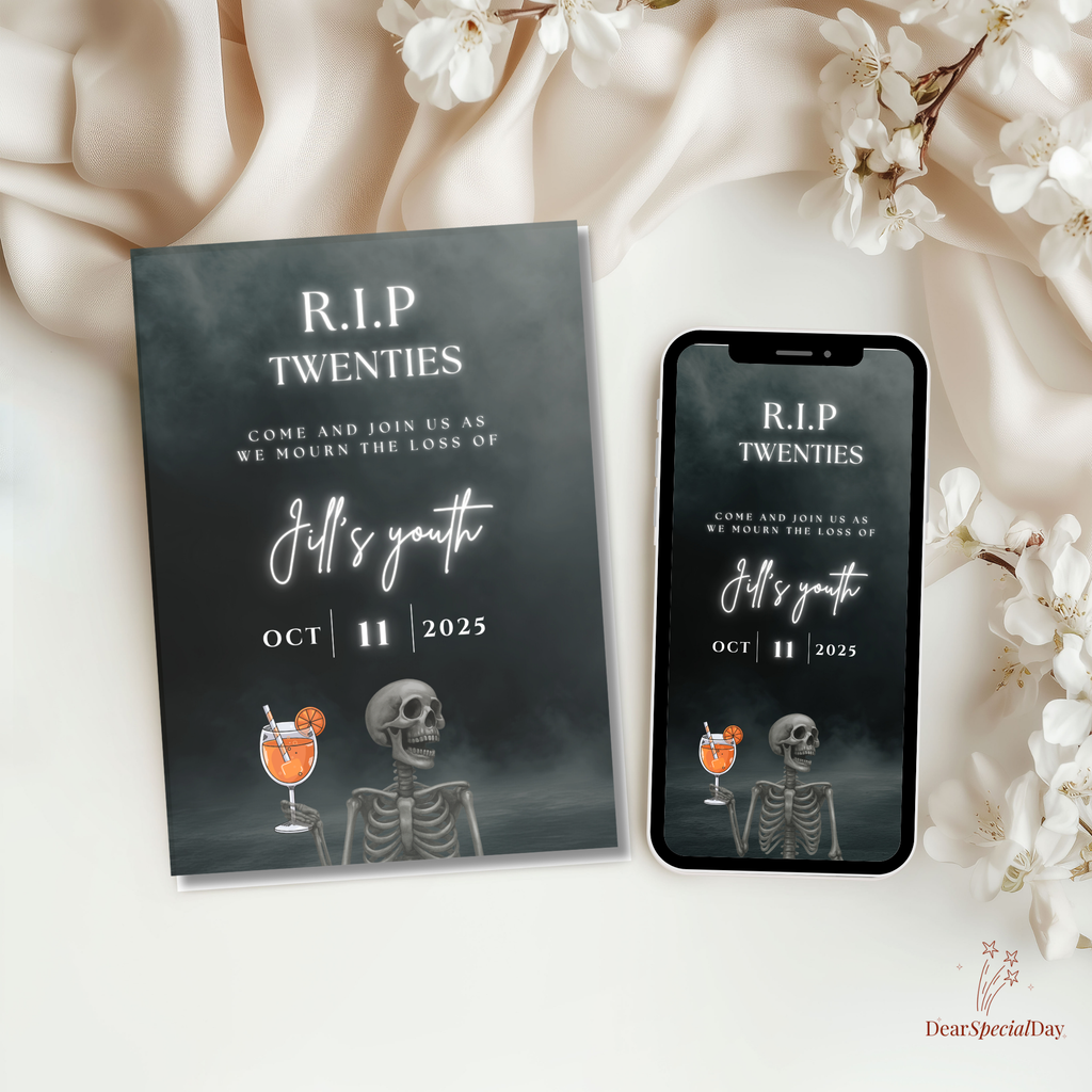 30th RIP Twenties Birthday Invitation