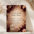 Elegant Floral RIP Twenties Birthday Invitation