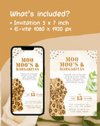 Leopard Print Girls Night Birthday Invitation