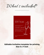 Red New Year Invitation