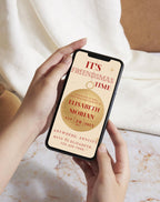 Beige Gold Minimalist Friendsmas Invitation Animated Video - editable digital template