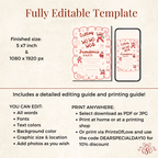 Blush Red Dancing Santa Christmas Invitation - styled invitation mockup