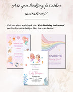 Mermaid Tail Birthday Invitation