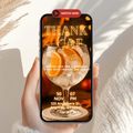Cocktail Thankful AF Friendsgiving Thanksgiving Invitation - main design preview
