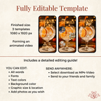 Cocktail Thankful AF Friendsgiving Thanksgiving Invitation - printable invite design detail