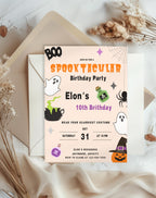 Halloween Spooktacular Birthday Party Invitation