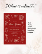 Red New Year’s Eve Invitation