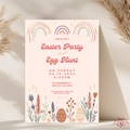 Easter Invitation Boho Pastel Egg Hunt - main design preview