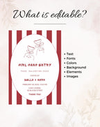 Galentine Girl Gang Entry Valentine Party Invitation