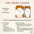 Floral Fall Thanksgiving Dinner Invitation - additional gallery view