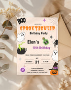 Halloween Spooktacular Birthday Party Invitation - additional gallery view