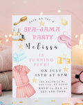 Spa Pajama Birthday Kids Party Invitation