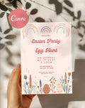Easter Invitation Boho Pastel Egg Hunt