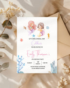 Mermaid Under the Sea Birthday Invitation - additional gallery view