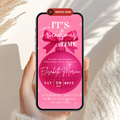 Pink Friendsmas Disco Ball Invitation Animated Video - main design preview
