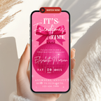 Pink Friendsmas Disco Ball Invitation Animated Video - main design preview