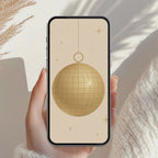Beige Gold Minimalist Friendsmas Invitation Animated Holiday Party Video Canva Template