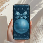 Blue Bow ICE Christmas Invitation Animated Video
