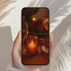 Cozy Candle Friendsgiving Dinner Invitation Animated Video