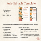Pumpkin Orange and Green Thanksgiving Dinner Invitation - additional gallery view