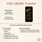 Shhh.. It's a Surprise Invitation 30th Birthday - printable invite design detail