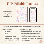 Sleepover Pastel Pajama 7th Birthday Party Invitation - styled invitation mockup