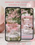 Tea Party Watercolor Floral Garden Birthday Invitation E-vite - main design preview