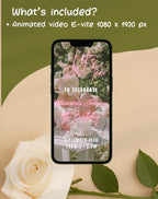 Tea Party Watercolor Floral Garden Birthday Invitation E-vite - additional gallery view